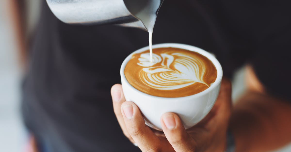 Dry caramel 'curdles' when adding hot heavy cream - Person Performing Coffee Art