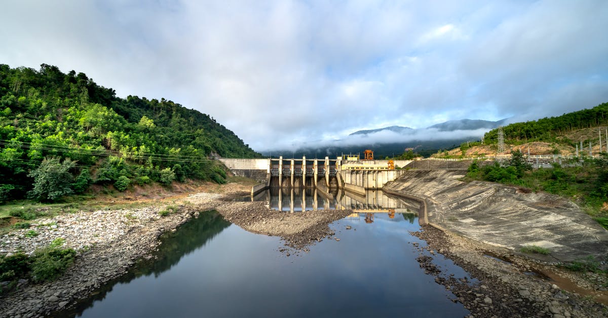 Drying beef to preserve it without any equipment - Hydroelectric power plant for production of eco friendly electricity on river flowing in green hilly valley