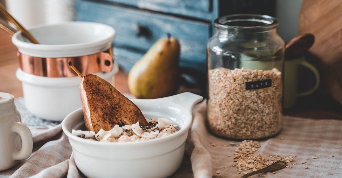 Dust and stems in packaged oats - White Ceramic Bowl with Food