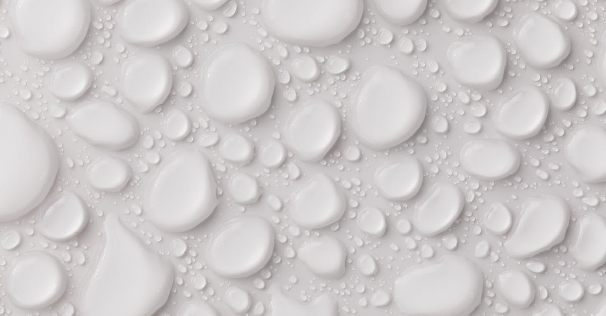 Effect of carbonated water on the rising of the dough? - Abstract background with white glassy drops