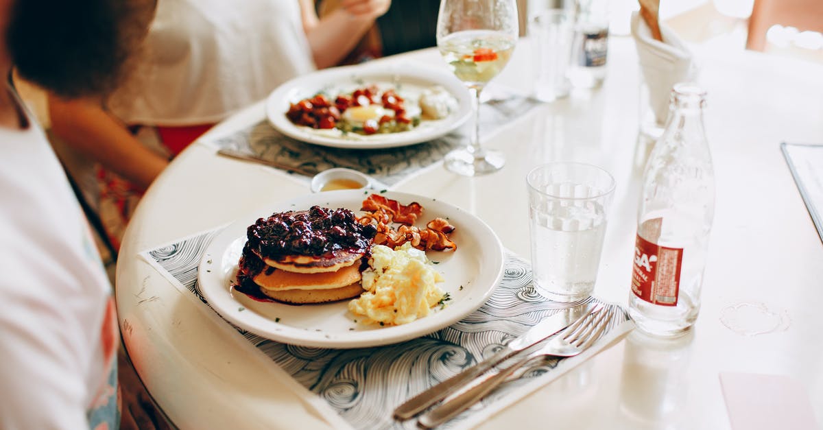 Egg whites in Crème Anglaise - Photo of People Eating Breakfast