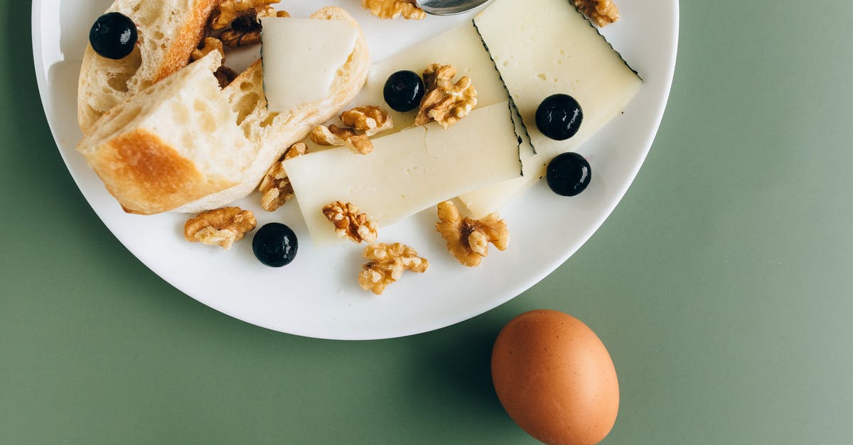 Eggs Benedict using Goats milk butter - Bread on White Ceramic Plate