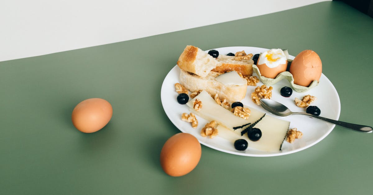Eggs Benedict using Goats milk butter - Brown Egg on White Ceramic Plate