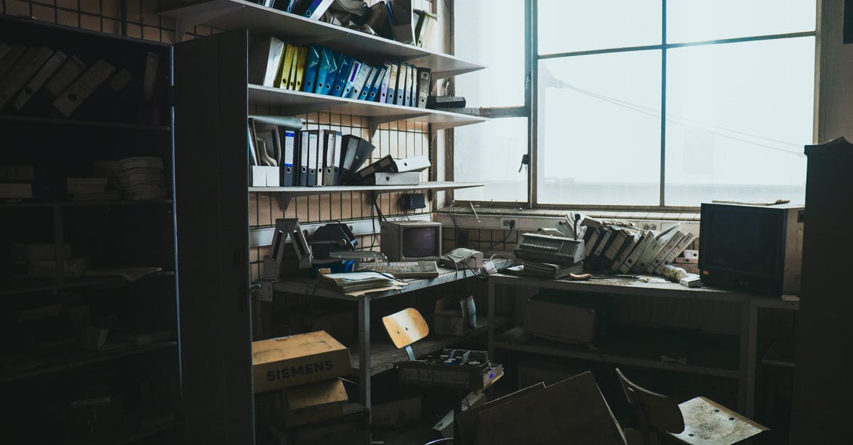 Eggs used as Binders - Photo Of An Abandoned Workspace