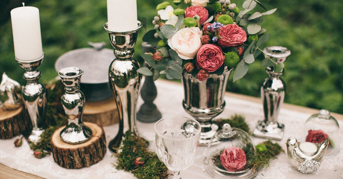 Exact food category of a food item - Silver Candle Holders On A Table