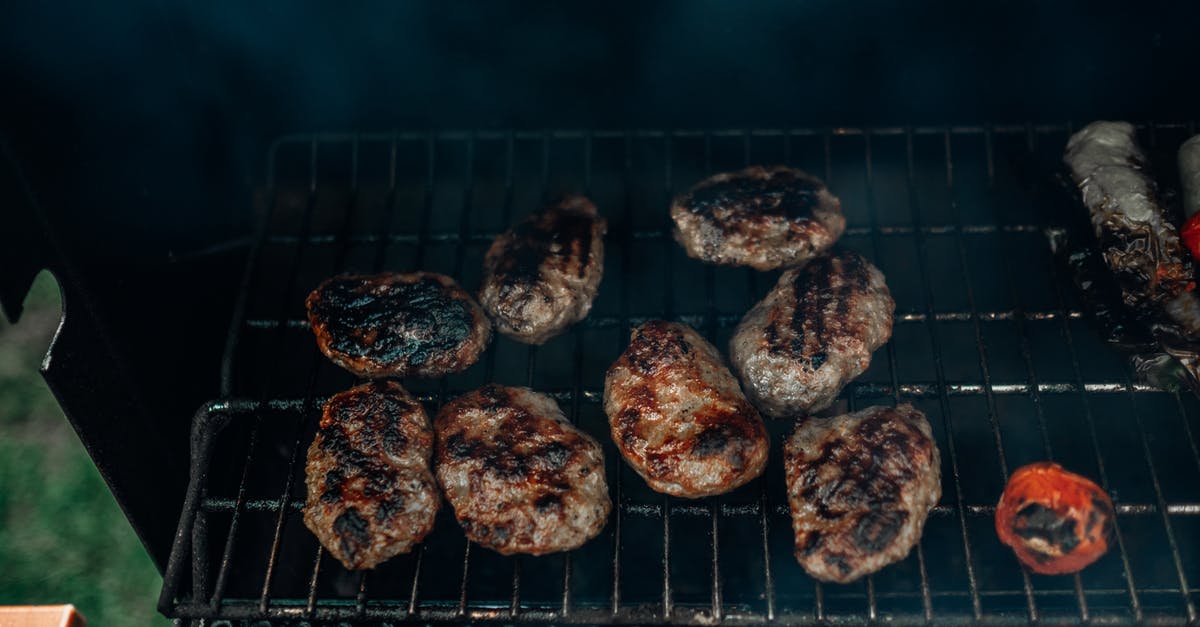 Extremely hard layer after cooking the burger on the grill - Grilling Burgers on a Griller