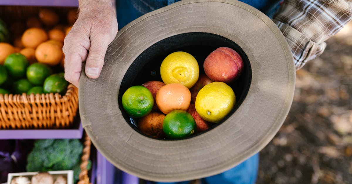 Farmer cheese turns out inconsistently - Person Holding a Hat With Fruits