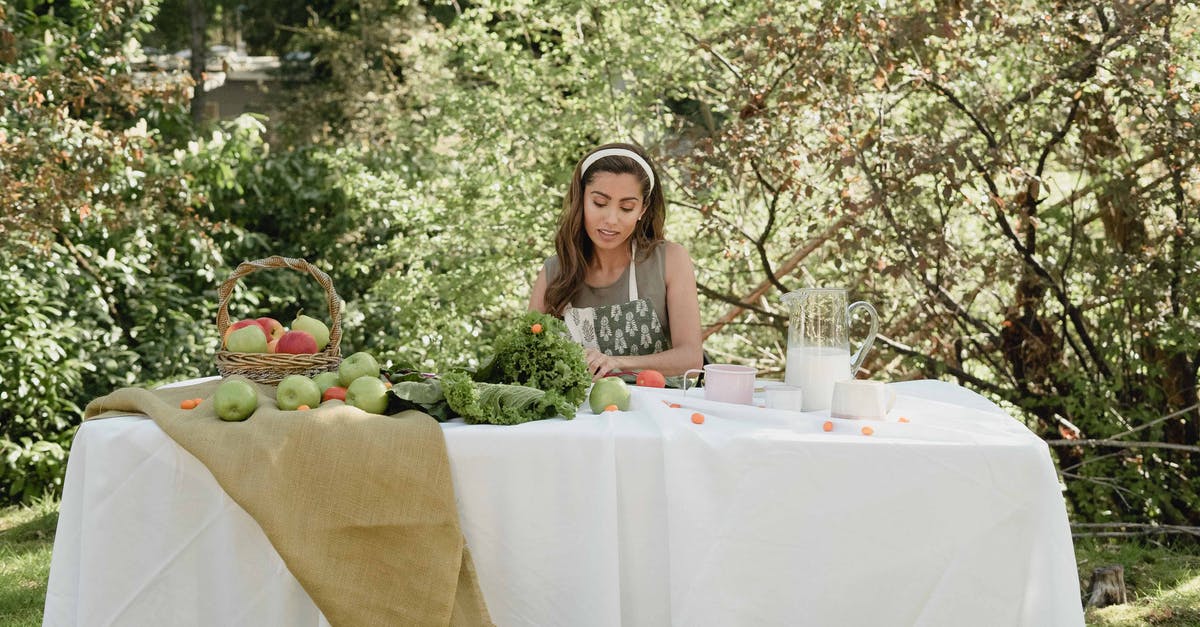 Fastest way for cloning Milk Kefir Grains - Woman Sitting at a Table With Fresh Fruits and Vegetables