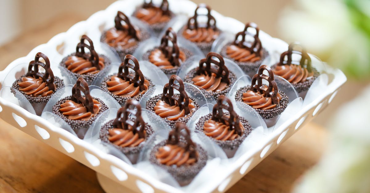 Filling vs Frosting - Chocolate Desserts on a Tray