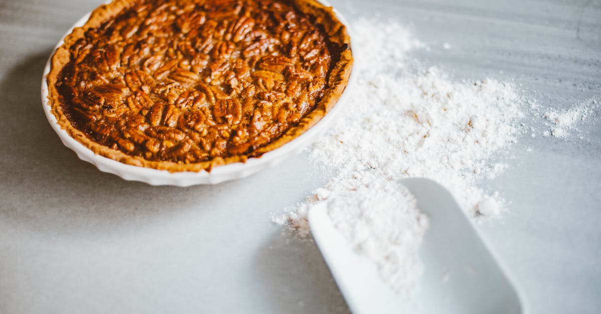 Fix for runny pecan pie - Baked Pecan Pie on a White Surface 