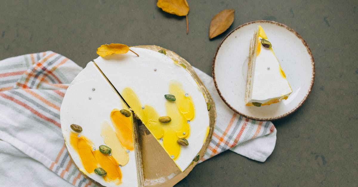 Fixing a dry cake batter - Yellow and White Ceramic Round Plate With Stainless Steel Fork