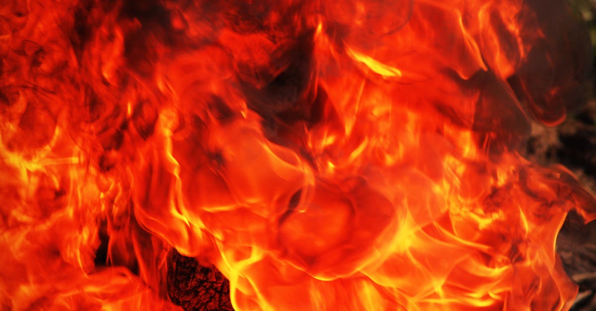 Flammable gas emitted by sausage - Orange Flames Wallpaper