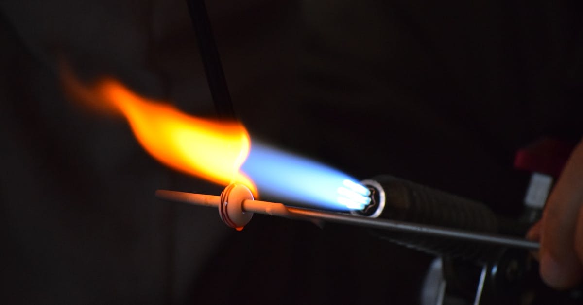 Flammable gas emitted by sausage - Light Torch Melting Metal