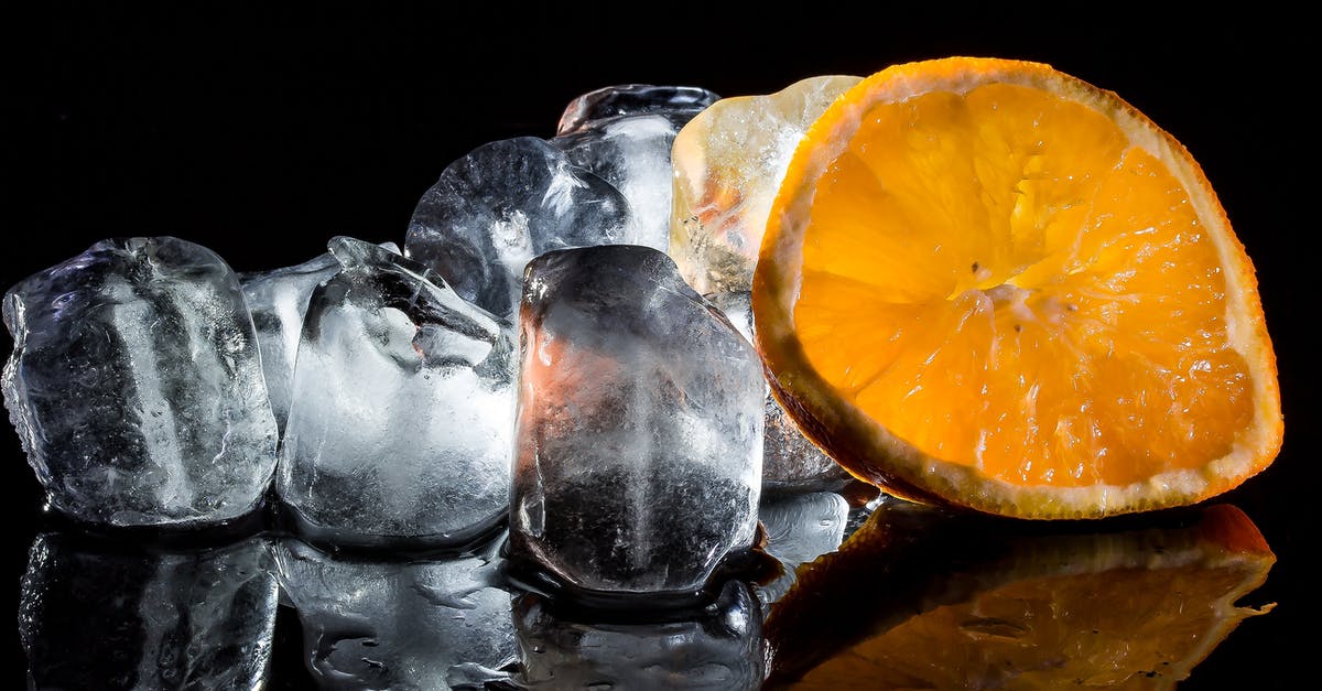 flexible food grade plastics that won't melt at 105 C - Slice of Orange and Ice Blocks