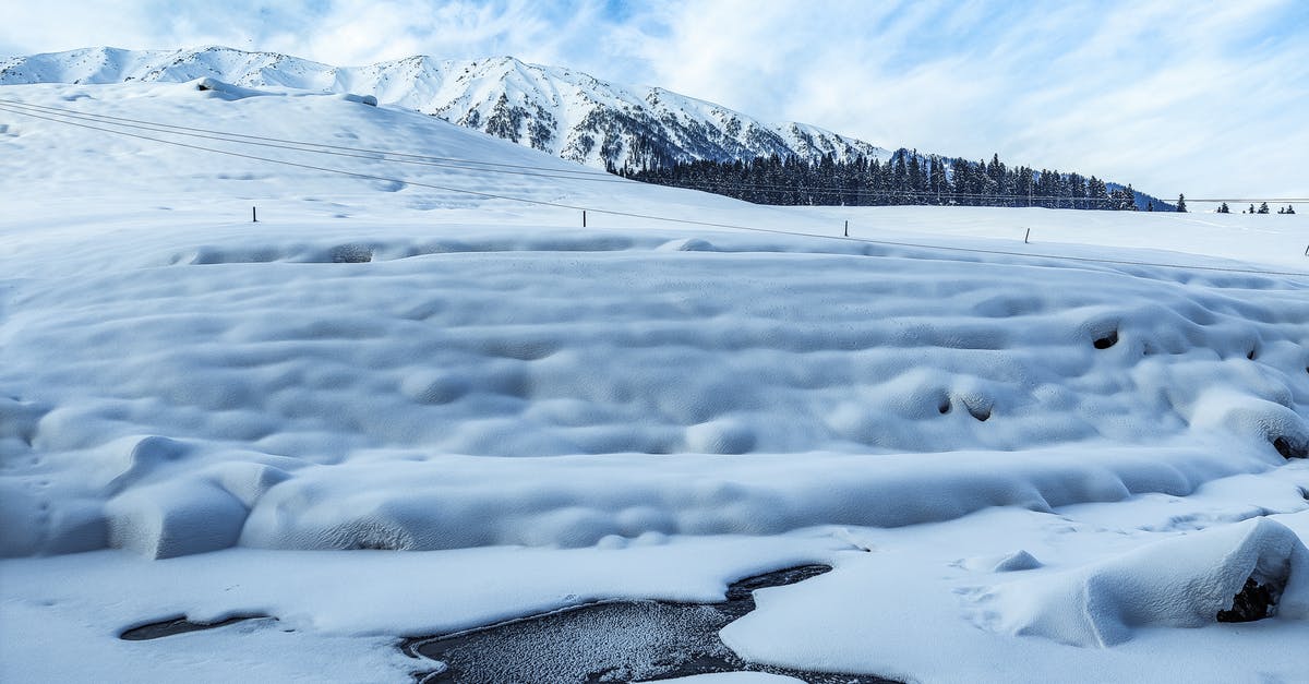 Flour and water... at which temperature? - Snowy terrain near frozen lake