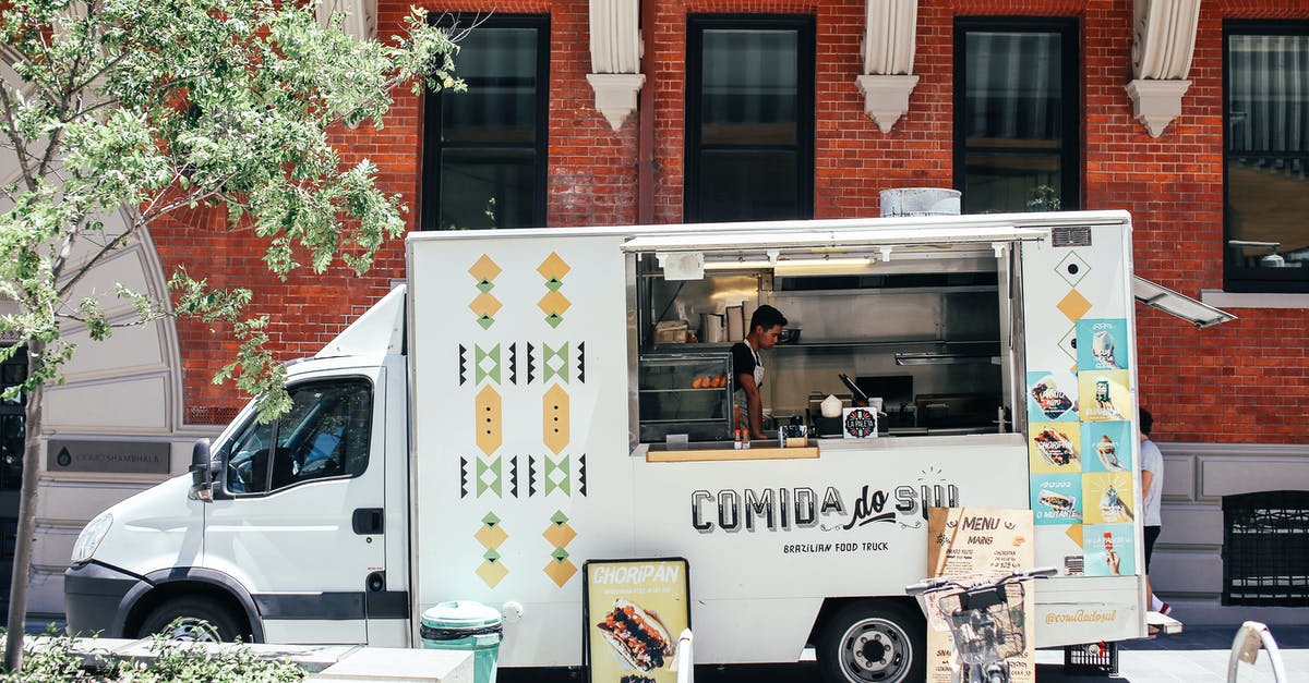 Food industry: where does buttermilk go? - Food truck parked on street