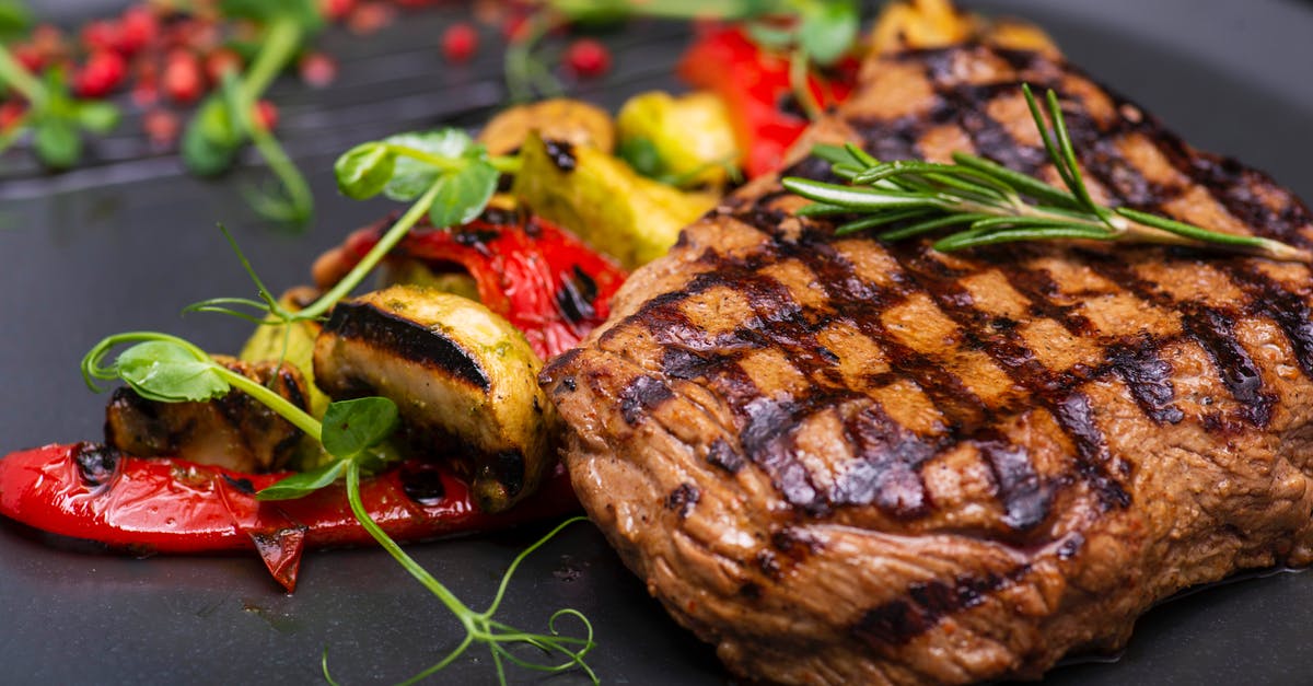 Food safety concerns regarding cooked steak stored in the fridge - Grilled Meat With Green Leaves