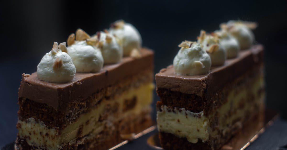 Food safety of custard slice - Slices of Chocolate Mousse Cake in Close-up Photography