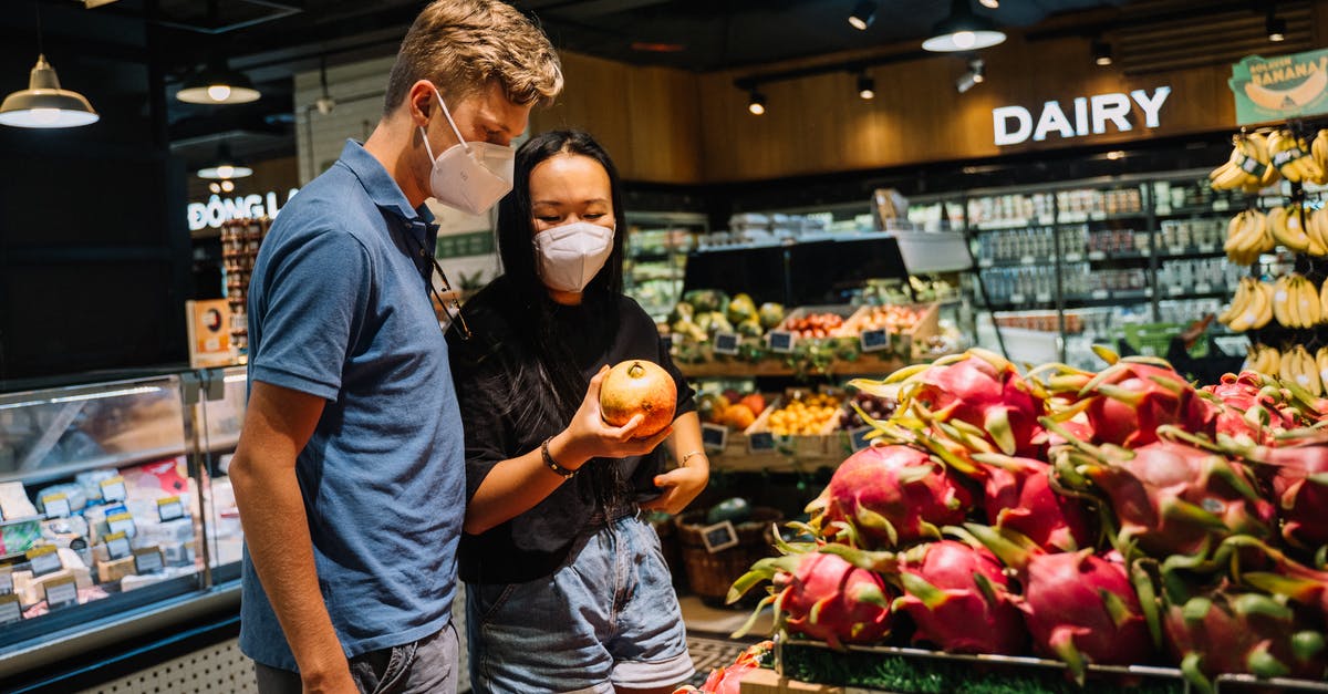 Food Safety of "Scavenged" Chicken Stock - Couple Buying Fresh Fruits During Pandemic