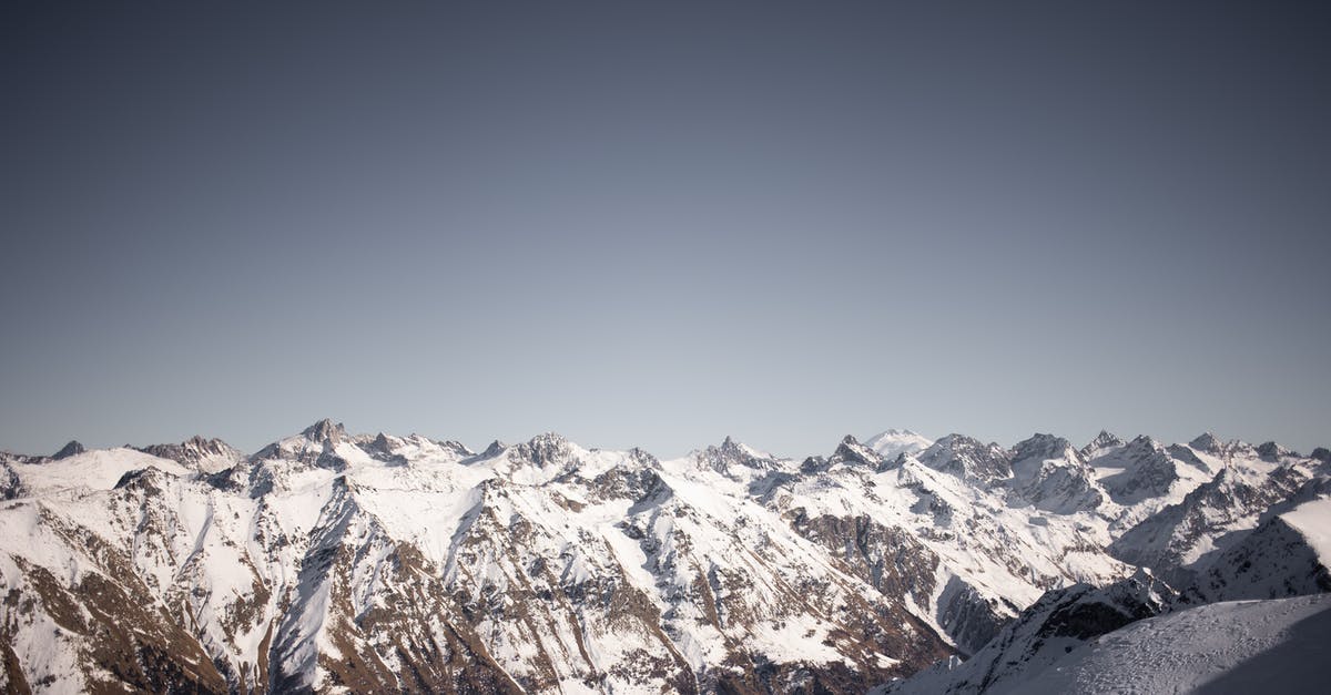 Freezing a frittata - Snow Covered Mountains Under Blue Sky