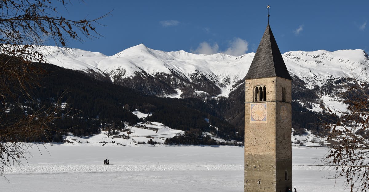 Freezing a meringue? - The Reschensee Lake during Winter