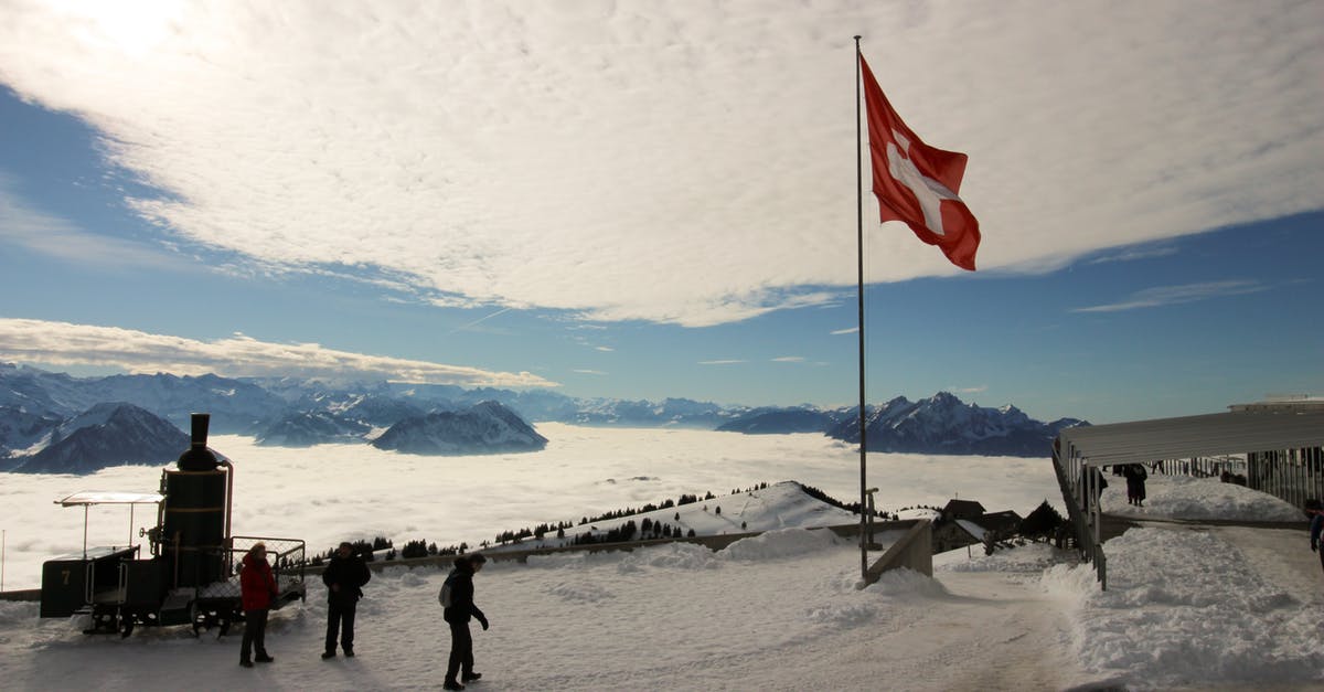 Freezing blue cheese - High-saturated Silhouette Photography of Three Person Standing Near Red and White Cross Printed Flag