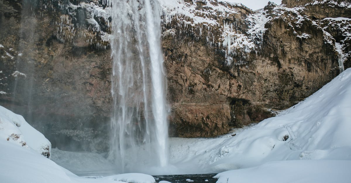 Freezing of Meat - Waterfalls on Snow Covered Ground