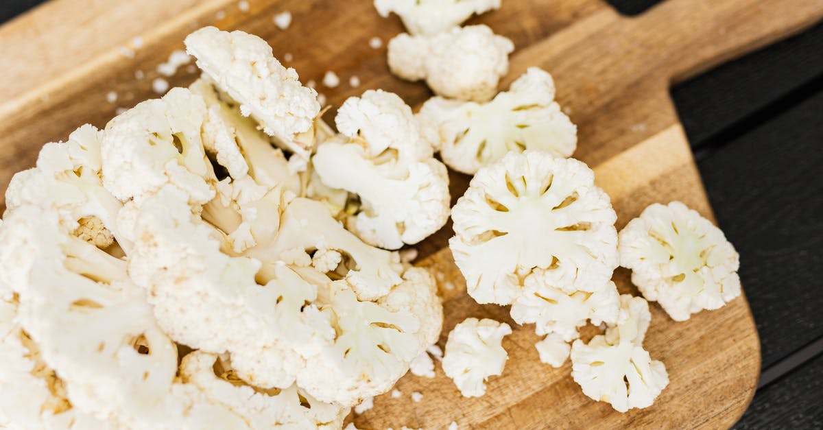 Freezing ready-cooked veg - White Flowers on Brown Wooden Chopping Board