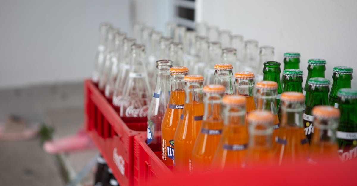 Freezing temp of carbonated beverages - Close-Up Shot of Bottles of Soft Drinks on a Crate