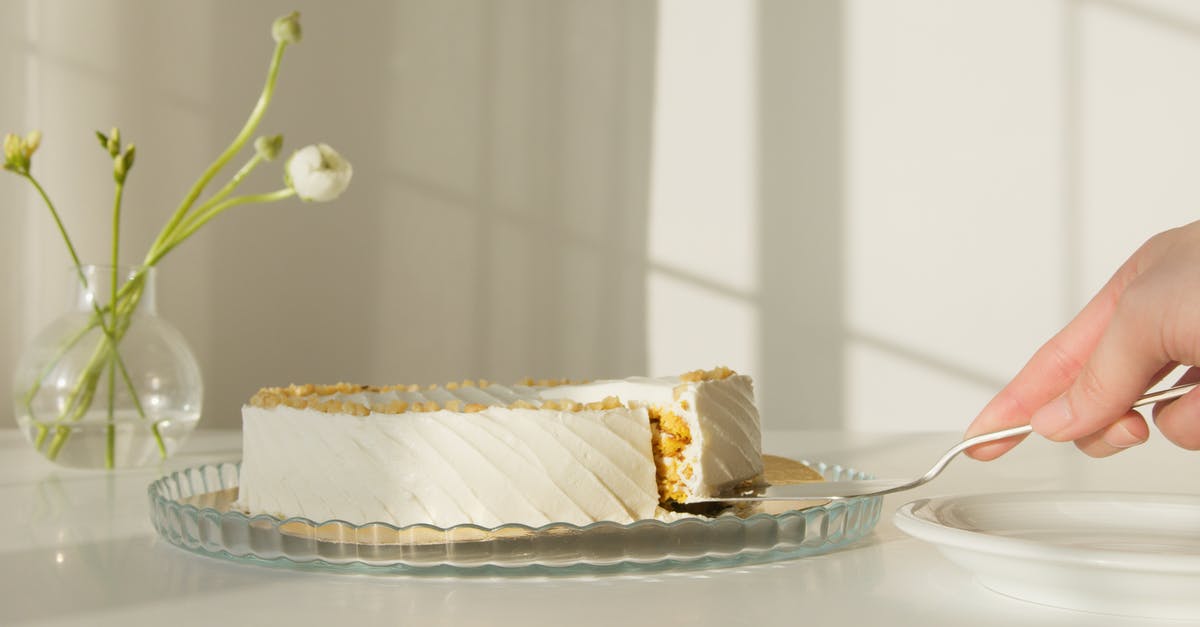 Fresh cream versus butter and buttermilk - Sliced Cake on White Ceramic Plate