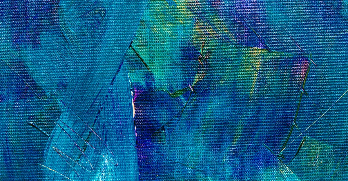 Frozen prawns - blue dye - Multicolored Abstract Painting