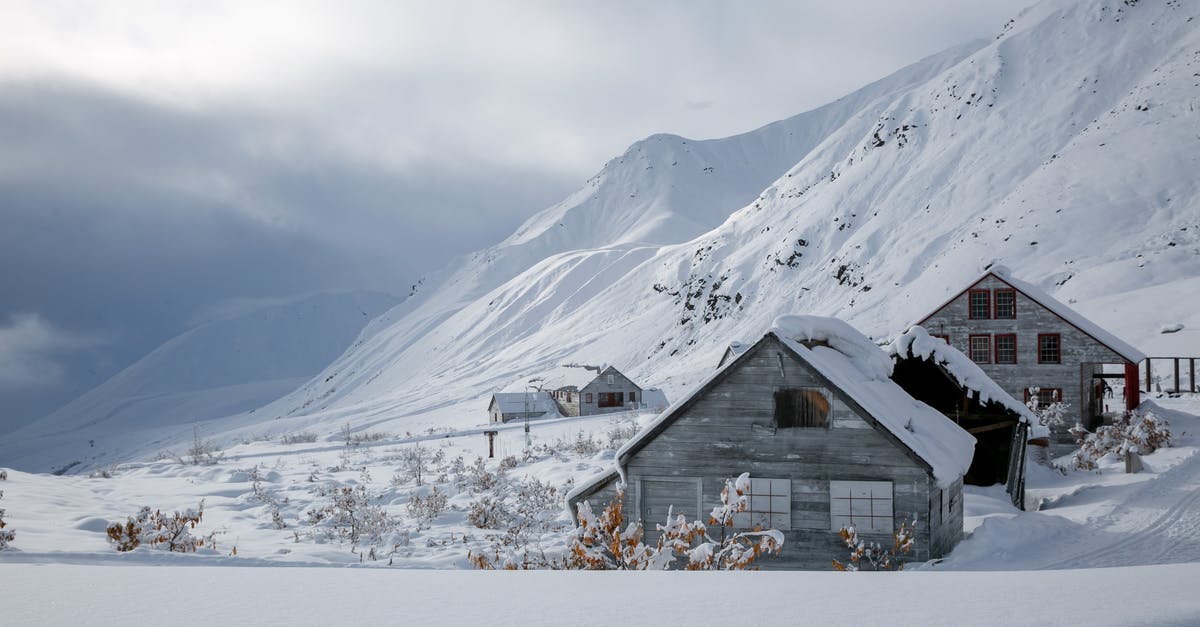 Frozen stew on transit - Brown Wooden House on Snow Covered Ground