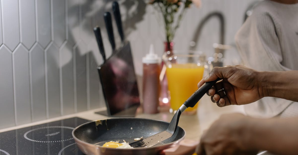 Frying in a microwave? - Close-Up Shot of a Person Cooking an Egg