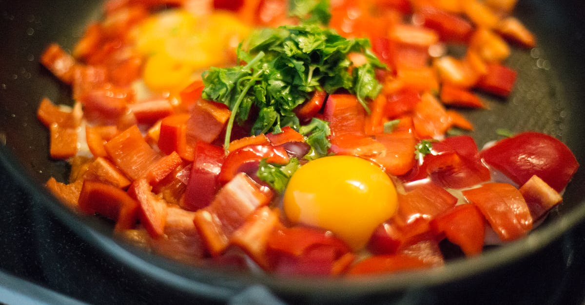 Frying only one side of eggs on a pan - Fried Eggs With Tomatoes