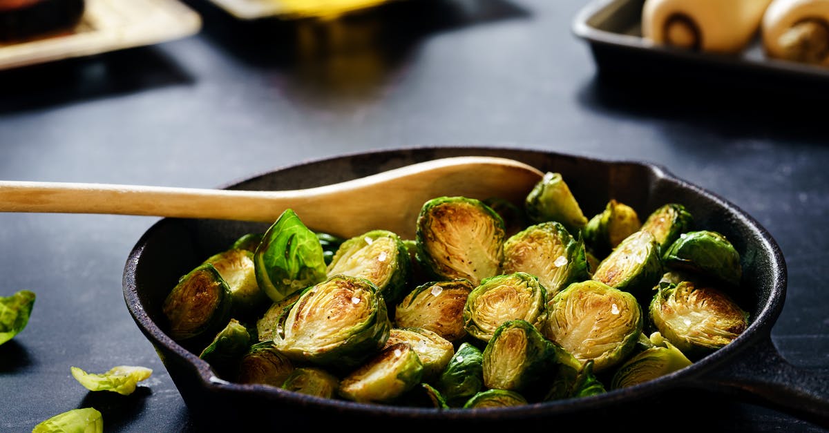 Frying potatoes in cast iron: sticking! - Cooked Vegetable on Pan