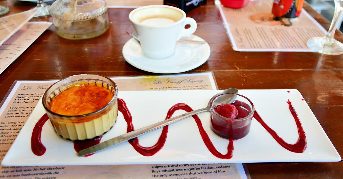 Fudge already set, can you soften and re-set it? - Creme Brulee on White Ceramic Plates