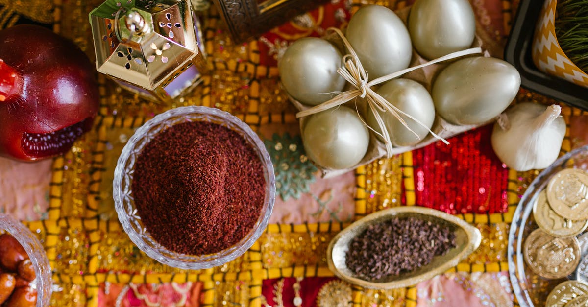 Garlic powder clumps up - Food On The Table During Persian New Year