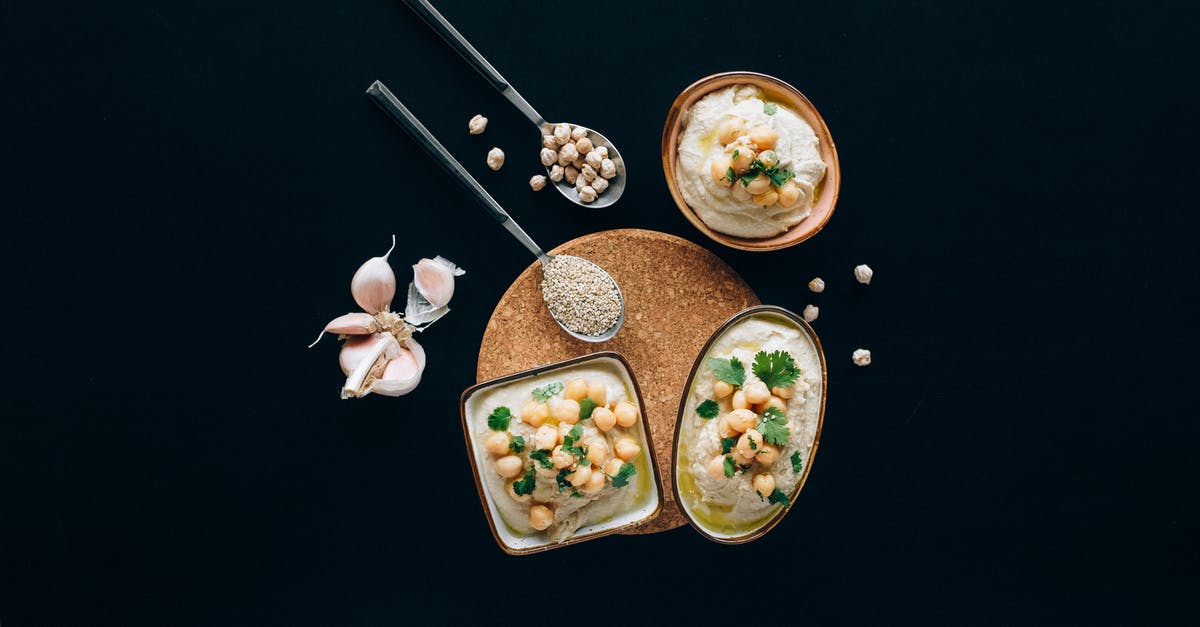 Garlic substitution in marinade/paste - Overhead Shot of Hummus Near Garlic Cloves