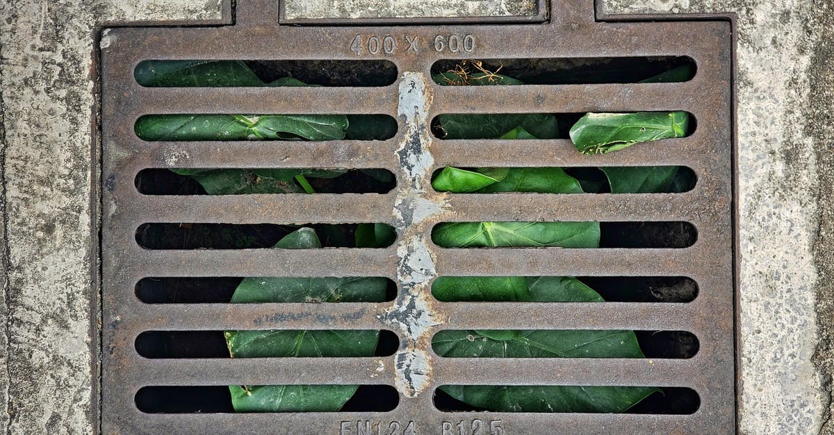 Gas grill flare up made flame covers look rusty - Rusty Iron Sewer Cover with Green Plants in Close Up Photography