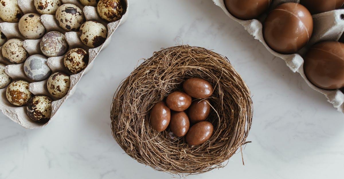 Get chocolate eggs out of silicone mold - Egg Shaped Chocolate on Brown Nest