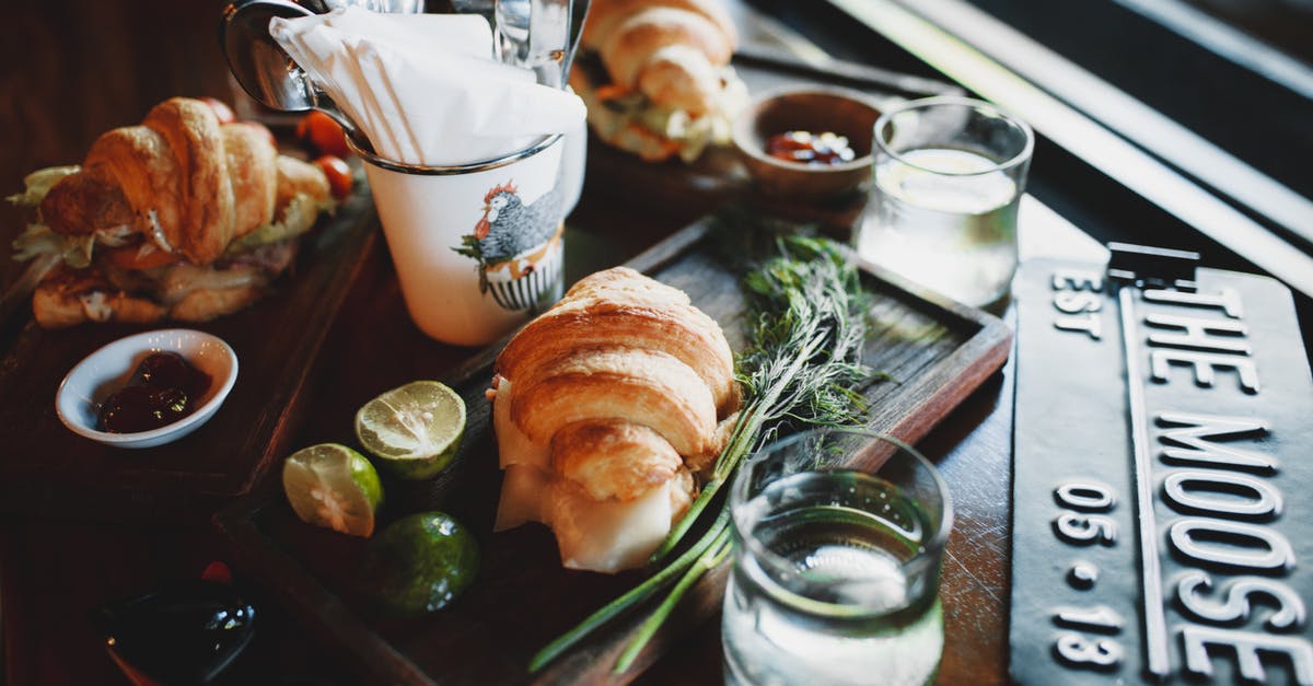 Glass Dish Baking Temparature - Delicious breakfast with assorted croissant sandwiches in cozy cafe