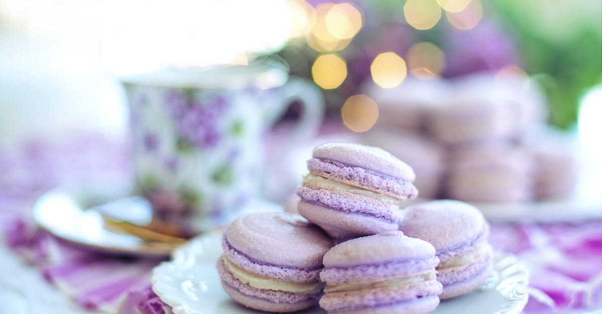 Gluten free baked good coming out bitter - Close-Up Photo of Macarons on Plate