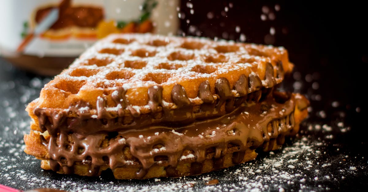 Gluten-free waffles - Waffle With Nutella Bottle