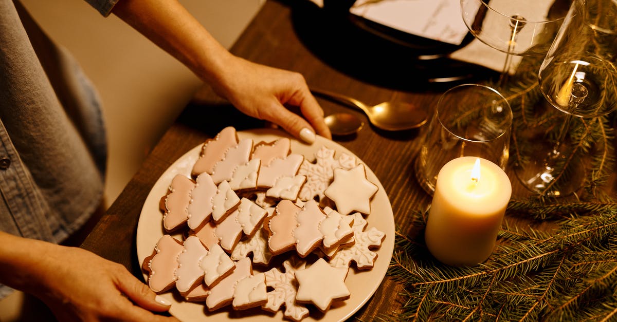 Good breads for evening cooking? - Person Serving a Platter of Christmas Tree Shaped Cookies