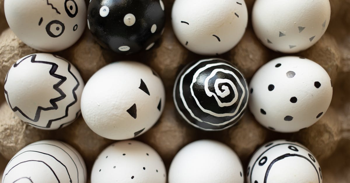 Good video on separating eggs - Close-Up Shot of Painted Eggs on Egg Tray