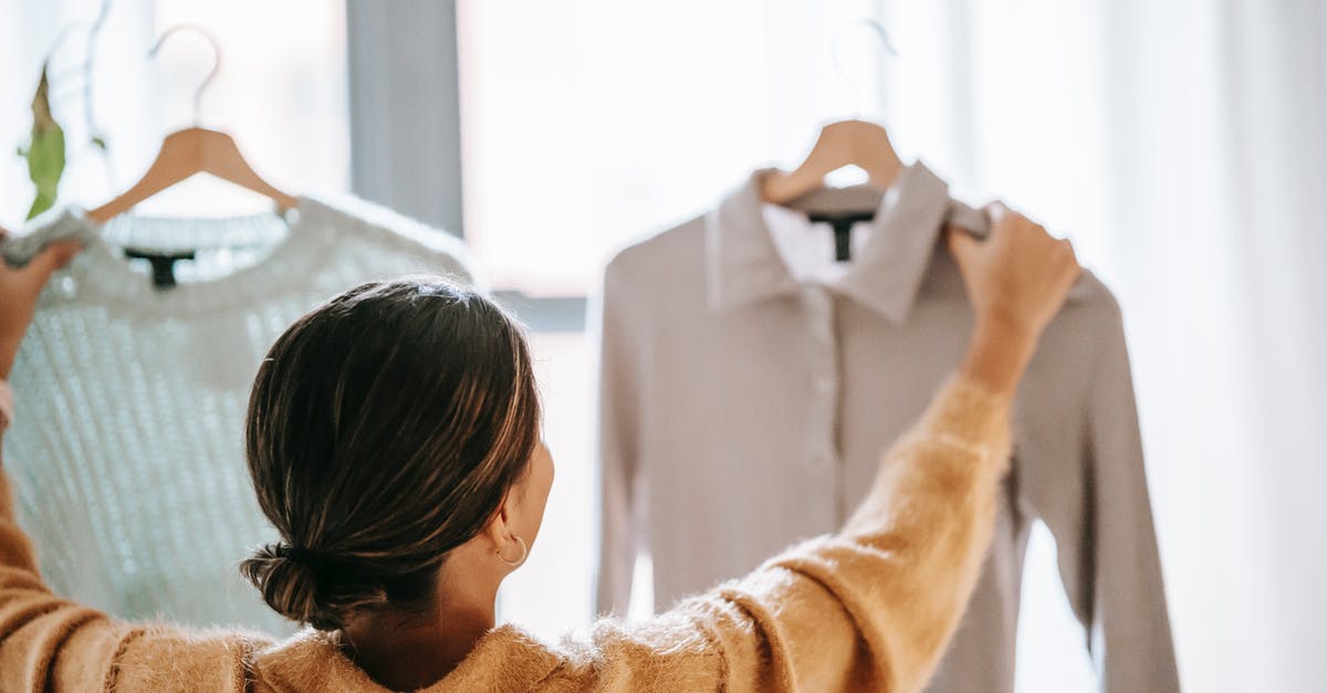 Good ways to store brownies? - Anonymous woman choosing clothes in store