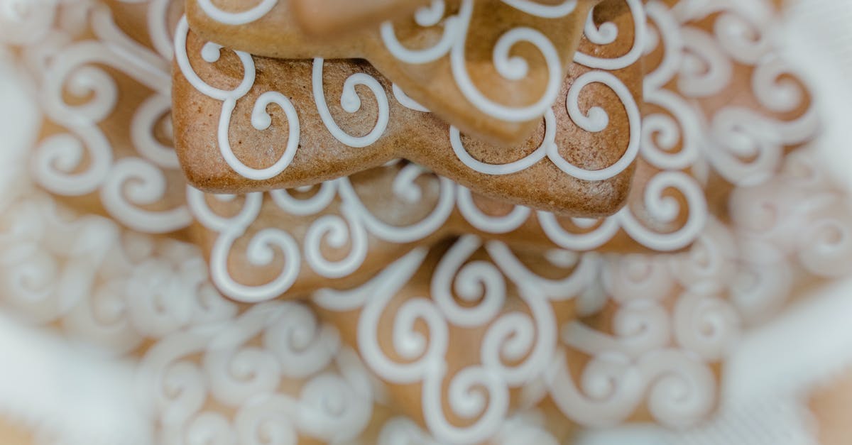 Gritty texture in cookies - Macro Photography of Crackers With Cream on Top