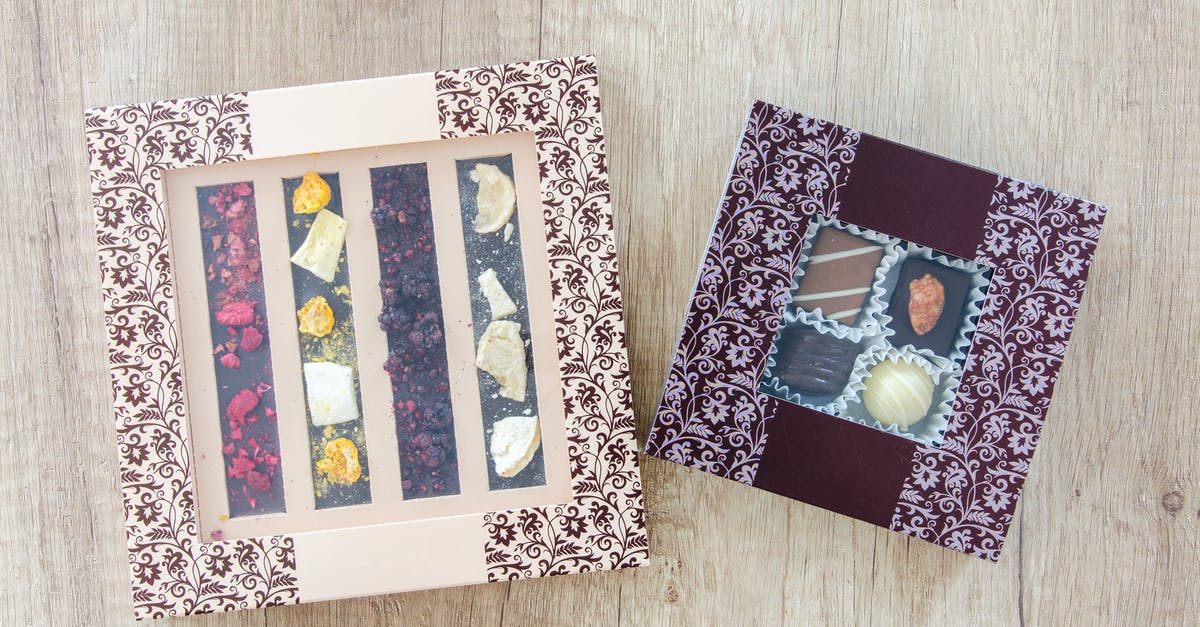 Gritty White Chocolate - Two Brown-and-maroon Boxes Gritty White Chocolate - Two Brown-and-maroon Boxes