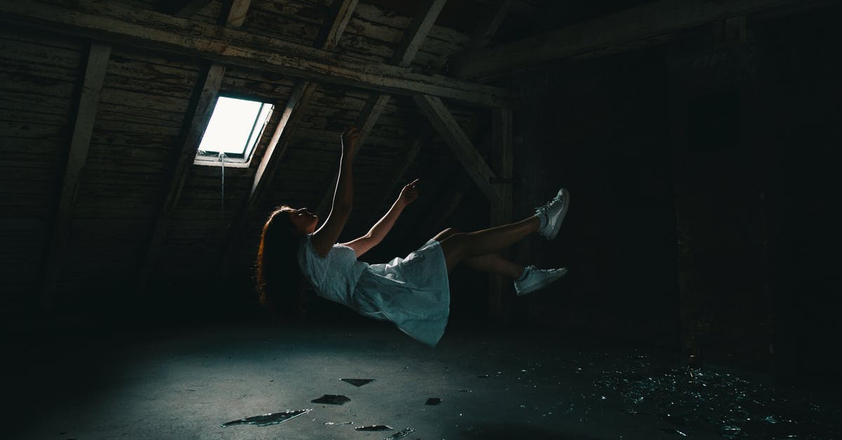 Haddock Falling Apart - Woman in White Dress Falling on Gray Concrete Floor