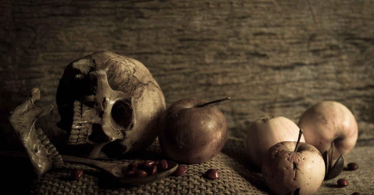 Halloween Special: Glow in the dark food - Broken Skull Beside Apples and Spoon